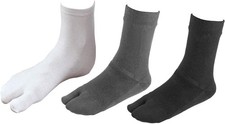 3 Pairs V Shape Split Toe Tabi Socks