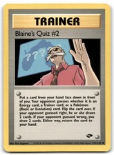 Blaine's Quiz #2 #111/132 Gym Challenge on eBay