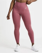AYBL Brick Red Mauve Core Ankle Athletic Leggings Athleisure Stretch Women Small