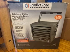 Comfort Zone 10,000 Watt, 240 Volt Industrial Ceiling Mounted Heater with Remote