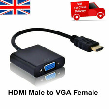 HDMI to VGA Converter Adapter 1080p for PC, TV, DVD, Laptop, Monitor, Projector