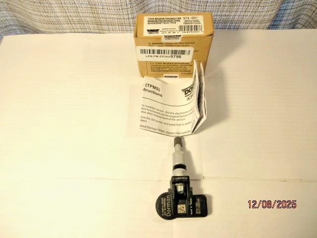 Dorman 974-001 Tire Pressure Monitoring System (TPMS) Sensor for Select Models - Image 2 of 4