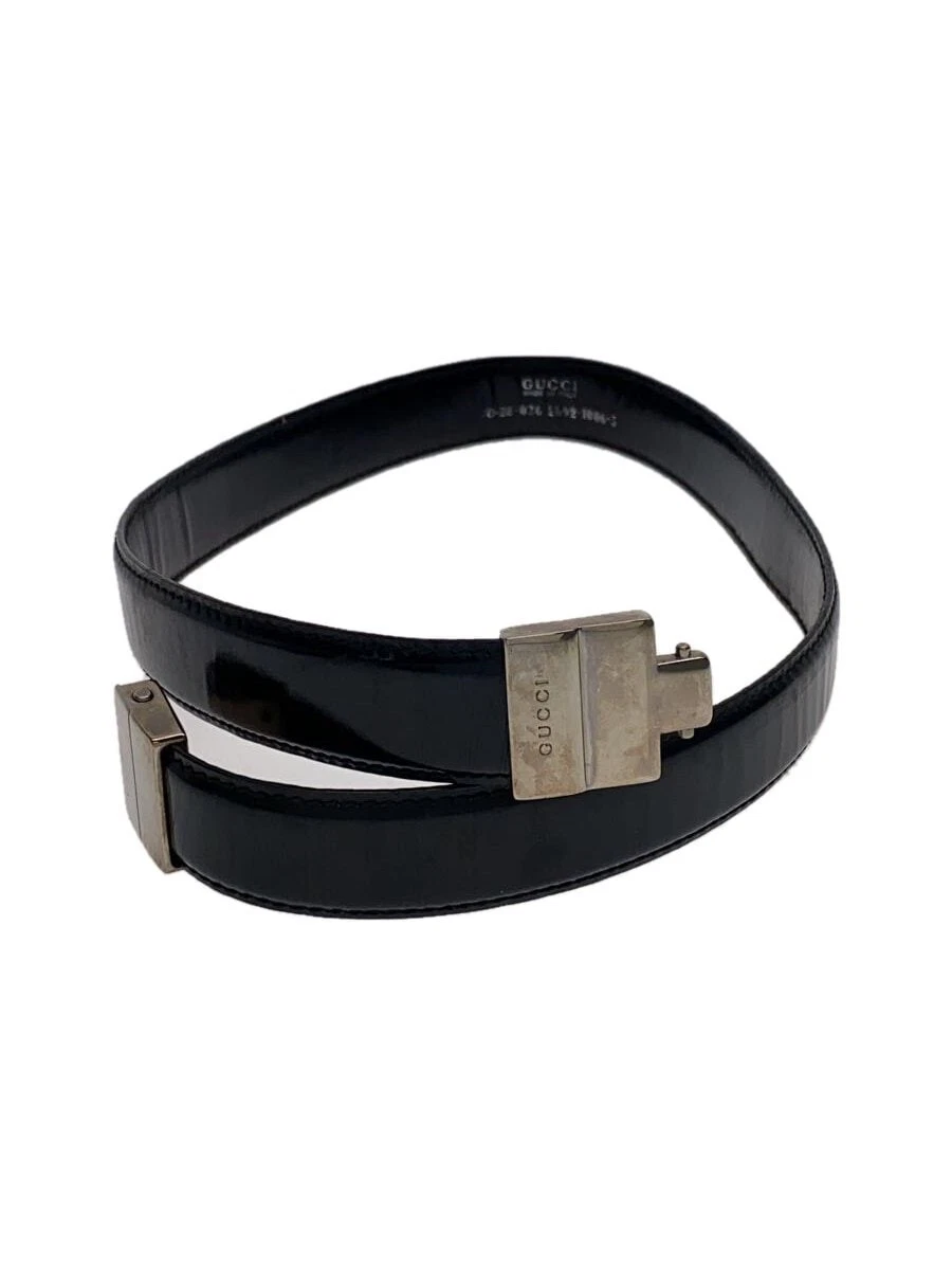 Ceinture GUCCI cuir noir femme