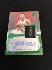 Toumani Camara 2023-24 Impeccable RC Rookie Green Laundry Tag Patch Auto 2/5