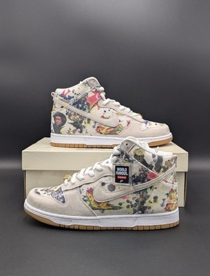 Nike SB Dunk High x Supreme Rammellzee FD8779-100 Men's Size 10.5 
