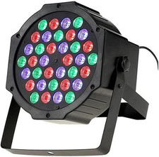 YASTA Proiettore Luce Strobo Discoteca Stroboscopio Faro Rgb 36 Led Sensore Sono
