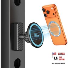 Dual Magnetic Phone Holder for Gym, Workout, Kitchen or Any Metal Surface,