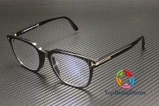 Tom Ford FT5818 F B 001 Shiny Black Blue Block Lens 53 mm Men's Eyeglasses