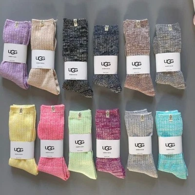 UGG AUSTRALIA UGG Women Socks Cozy Winter Autumn Soft Multi Color Pink Purple Blue Warm Gift