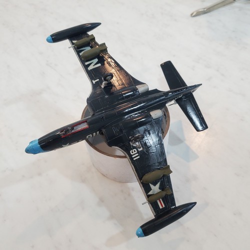 Vintage McDonnell F2H BansheeCarrier fighter 1/72? 48? Plastic Model Plane - Picture 11 of 13