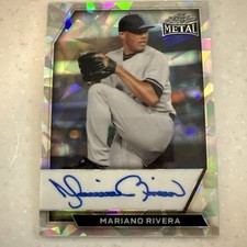 2026 LEAF METAL Baseball MARIANO RIVERA Crystal On Card AUTO /10 Yankees MLB HOF