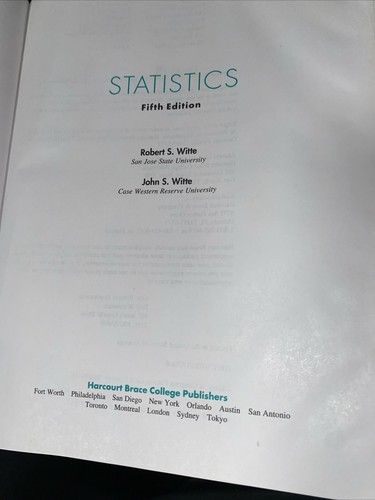 Statistics : Preview of Statistics 2.0 Program by John S. Witte and Robert S.... - Picture 4 of 5