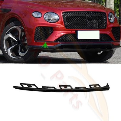 /Right Front Bumper Molding Trim Strip For Bentley Bentayga 2021-23 Glossy Black