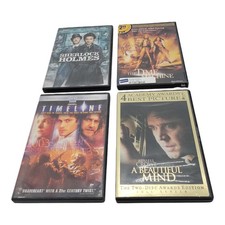 Sherlock Holmes The Time Machine Timeline A Beautiful Mind 4 DVD Movies