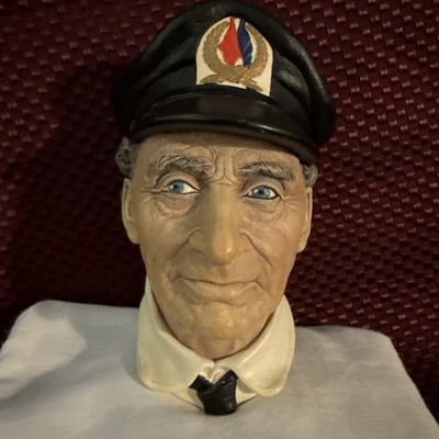 Bossons Sea Captain Chalkware Wall Hanging Made England 1962 Excellent Condition
