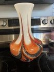 Vintage Mid Century Carlo Moretti Opaline Florence Glass Vase, Italy, 1960’s