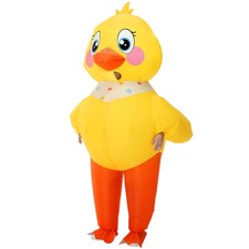 Poptrend Inflatable Yellow Duck Costume for Adult Kids, One Size, 