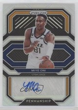 2020-21 Panini Prizm Penmanship Silver Prizm Miye Oni #PE-MON Auto 06rp