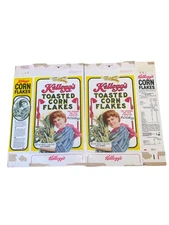 Set of 2 Kellogg’s Toasted Corn Flakes 75th Anniversary Package