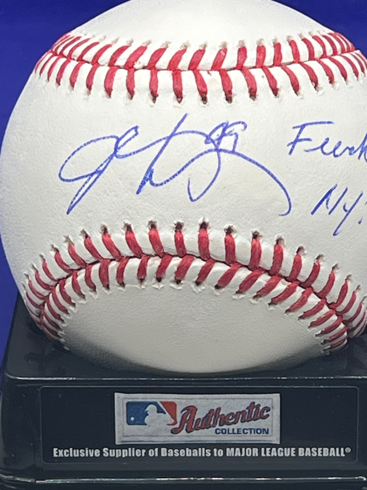 JOHN ROCKER ATLANTA BRAVES "F**K NY" BECKETT AUTHENTIC SIGNED OML BASEBALL 