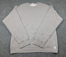 Vintage Gray Blank Crewneck Sweatshirt Mens Size Medium Long Sleeve