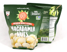 2 Bags Hawaiian Macadamia Nut Company Dry Roasted with Sea Salt 40 Oz Total Seal