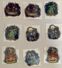 Lot of 9 Horror Icon Temporary Tattoos Sam Nightmare Before Christmas
