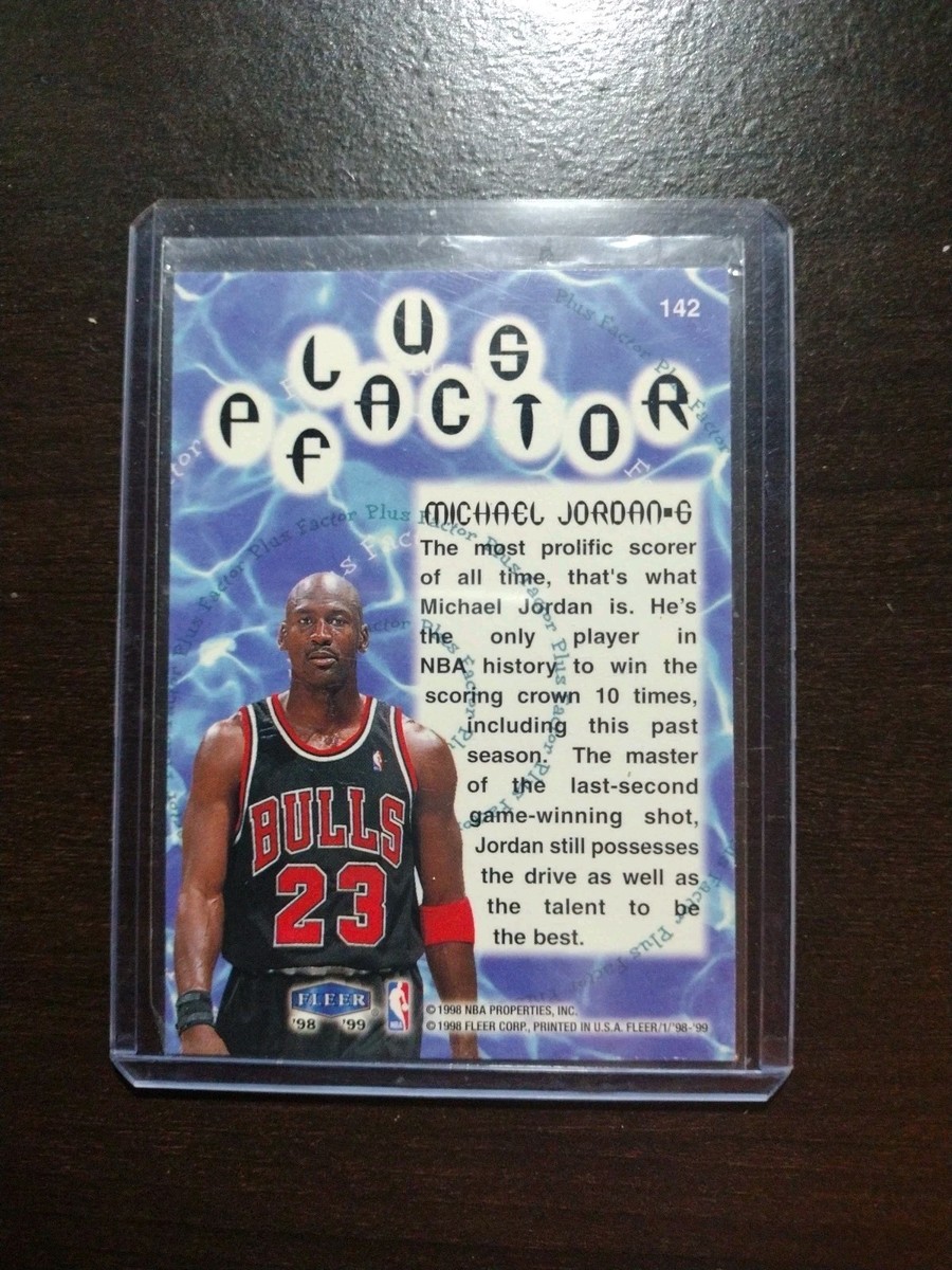 1998-99 Fleer Tradition Plus Factor Michael Jordan #142 | eBay