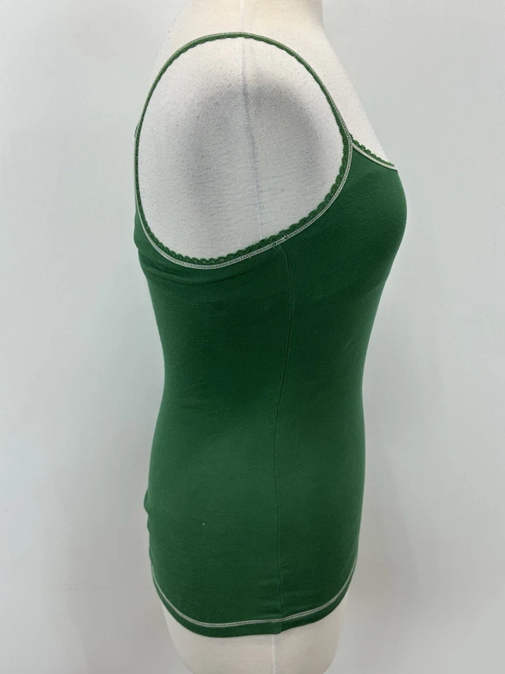 Vtg Forever 21 XXI long Tank Top Cami Sz Xsmall Green Bra Layering Y2K Fairy - Image 4 of 4