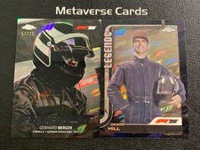 2025 Topps Chrome F1 Gerhard Berger Hill 75th Anniversary Logo Ref /75 Lot*2
