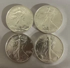 Lot of 4 1990 Liberty Eagle .999 Fine Silver Dollar Coin 1oz. Uncirculated