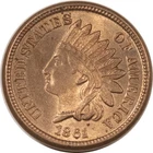 1861 INDIAN CENT - HIGH GRADE, NEARLY UNCIRCULATED! LOOKS CHOICE!