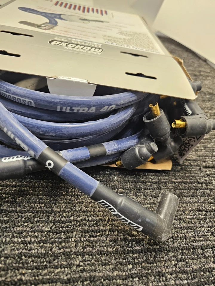 Провод свечи зажигания Moroso 73617 Ultra 40 со спиральным сердечником 8,65 мм подходит для Chevy Big Block - Изображение 2 из 4