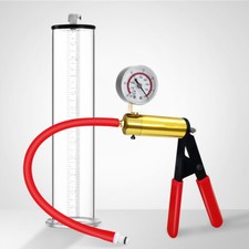 Penis Vacuum Pump Enhancer 9 12 Inch Untapered Gauge Cylinder Diameter 1.5-3"
