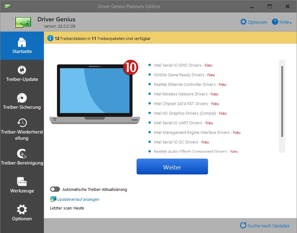 Driver Genius 22 Platinum 👍 Download Lizenz für 1 Jahr / 3 PC EAN 4023126123923 - Bild 2 von 4