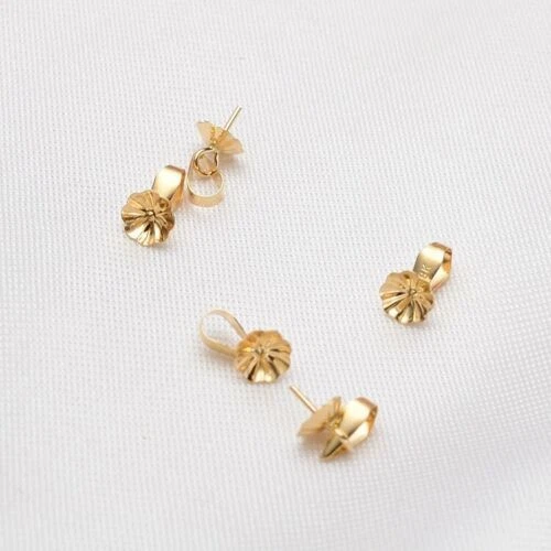 Colgante de perlas de oro macizo de 18 quilates broche pasador de fianza ajuste hágalo usted mismo colgante un artículo Foto 4 de 4