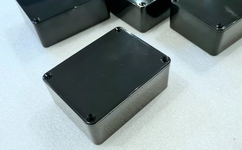 6 x Caja de Plástico Negro Brillante PROYECTO ELECTRÓNICO Interruptor GABINETE MB2 - Imagen 5 de 9
