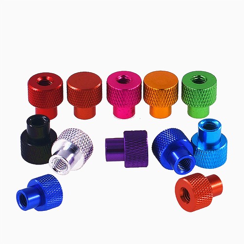 M2 Aluminium Knurled Thumb Nuts Through Hole & Blind Hole Hand Grip Knobs Nut - Picture 4 of 12