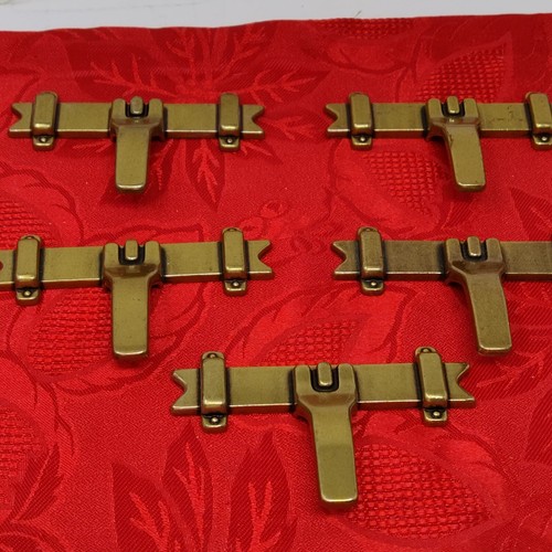 5X Vintage 1977 Amerock Country Manor Burnished Brass Drawer Pull 749 - Picture 2 of 7