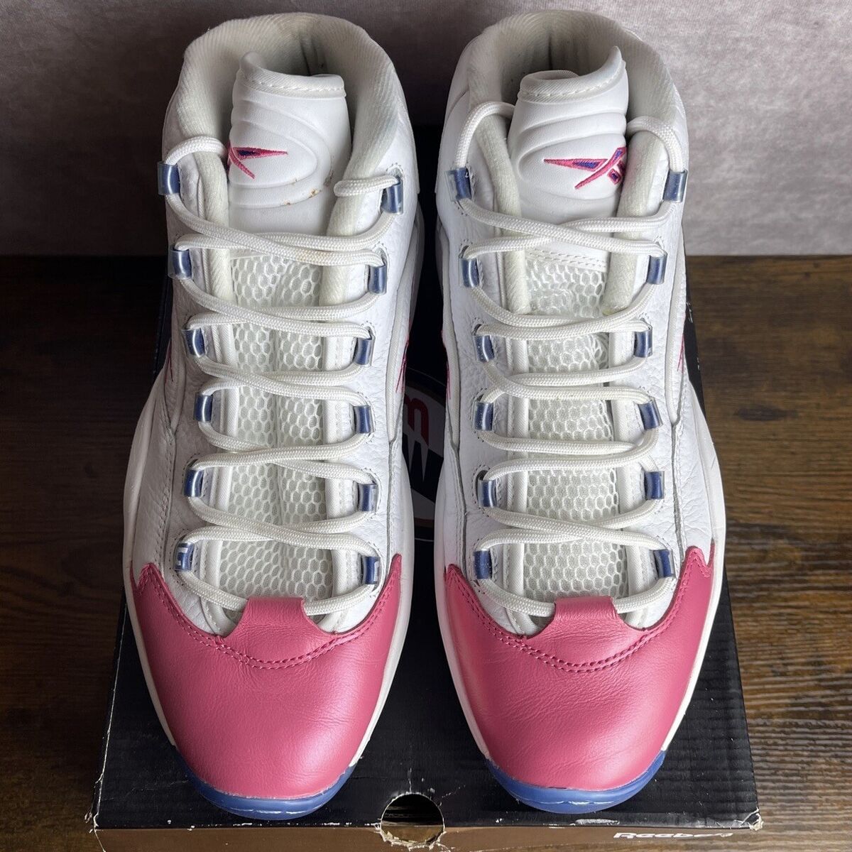 Reebok Question Mid x Eric Emanuel Pink Toe 2020 Size 11.5