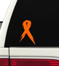 Leukemia Awareness Vinyl Ribbon Sticker Childhood Blood Cancer Window Decal