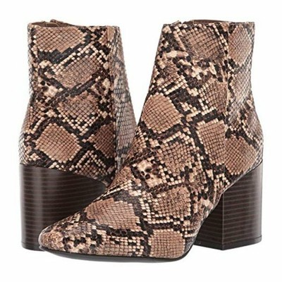 madden girl aaden block heel booties snake
