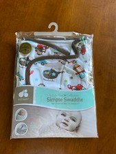 JUST BORN SIMPLE SWADDLE WITH BOTTOM UP ZIPPER NEW IN PKG. SIZE 0-6 MO
