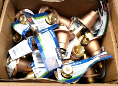 CASE OF 25 Orbit Underground #54071 Brass 1/2 Pop Up Head, MODEL 54071