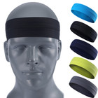 Men’s Women's Sports Sweatband Running Cycling Stretch Headband for Yoga Workout