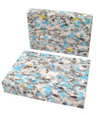 2 x Recycled Chip Foam FULL Height Yoga Block 30cm x 20cm x 5cm - 2 inch Block