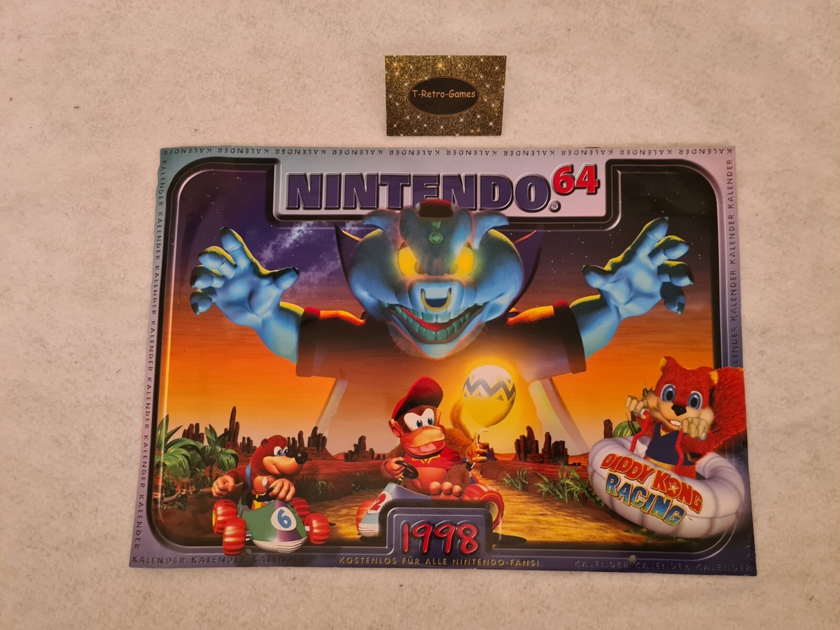 N64 Nintendo 64 Kalender Calendar 1998 Nintendo | eBay