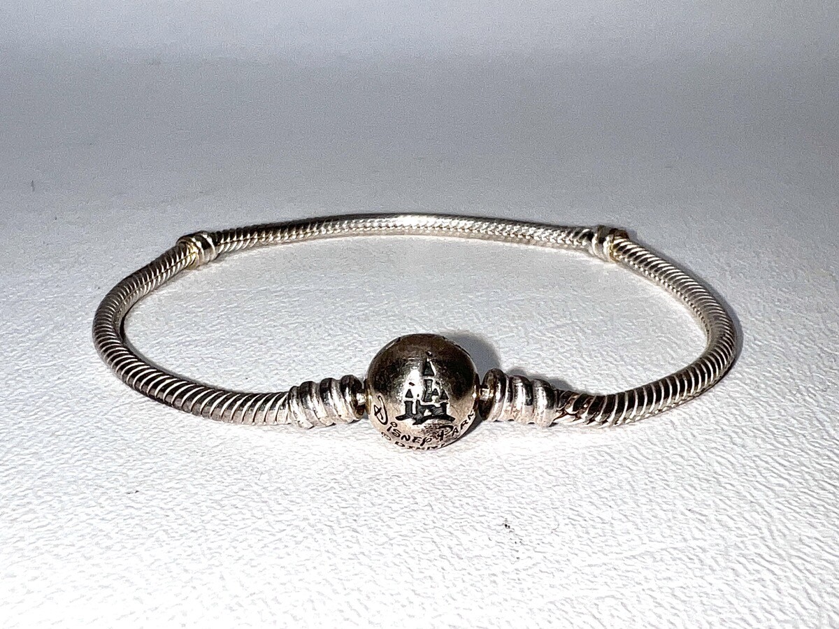 Disney Adult PANDORA DISNEY WONDERFUL WORLD SNAKE CHAIN CHARM BRAC