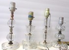 4 1940s 1950s Boudoir Lamps, Fabulously Mismatched, Great Condition, NICE! — photo 1