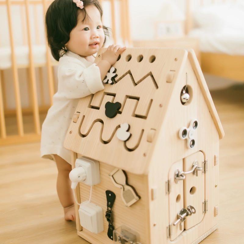 MONTESSORI BUSY HOUSE EDUCATIONAL TOYS, SENSORY LIFE MOTOR SKILL LEARNING